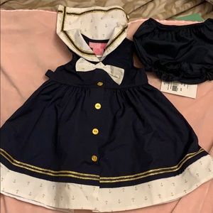 Baby girl Navy outfit!